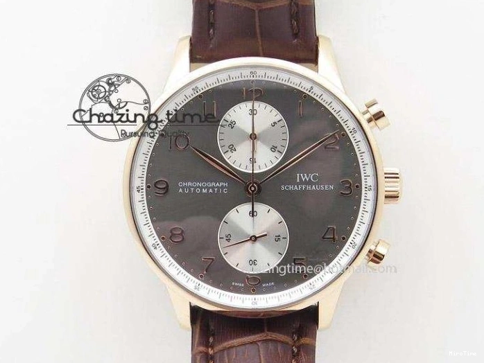 MIROTIME 0211 Portuguese Real PR Real Annual Calendar IW503502 ZF 1:1 Best Edition Black Dial Steel Markers on Black Leather Strap A StreetReady 7134